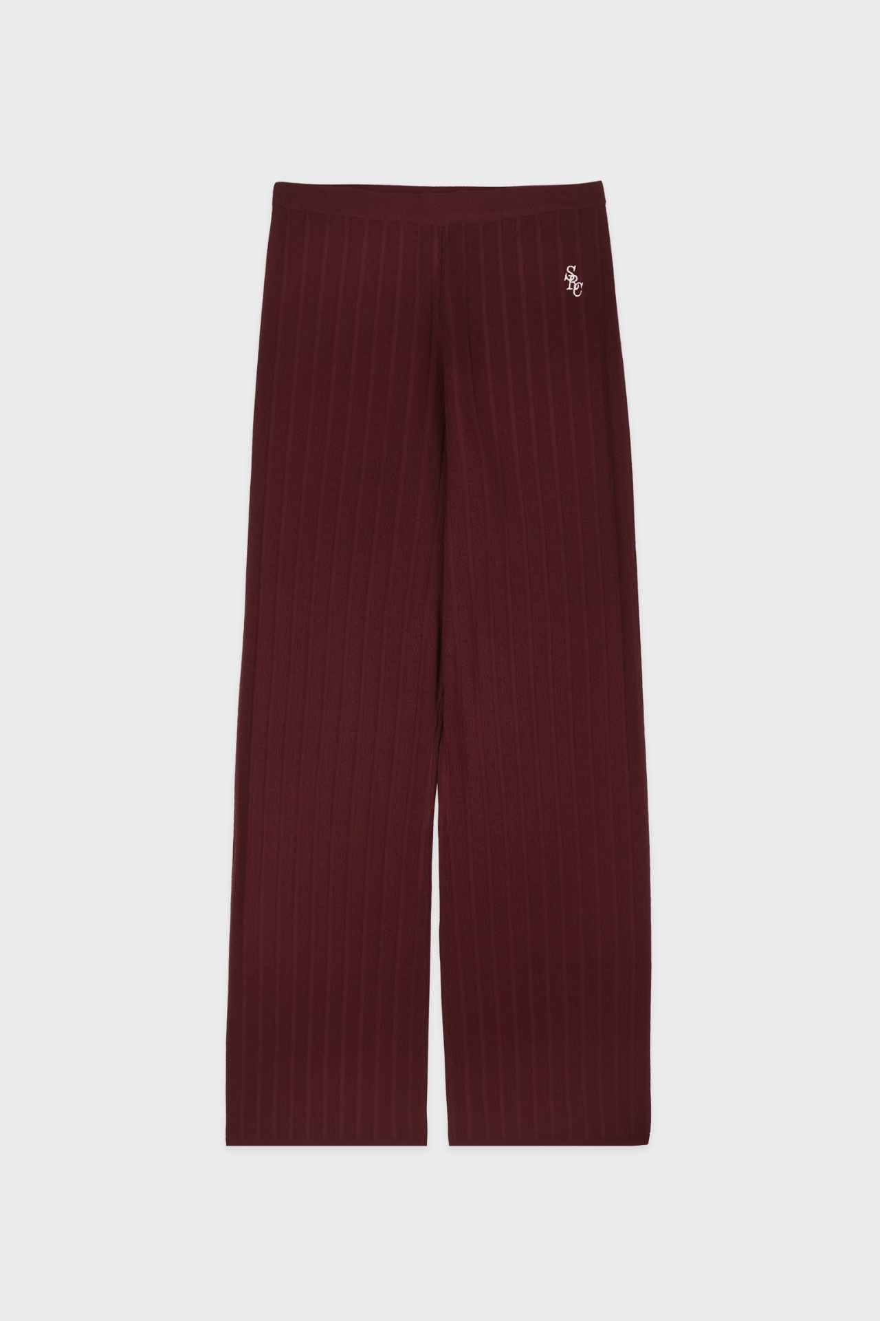 Sporty & Rich SRC Ribbed Trousers Bordeaux