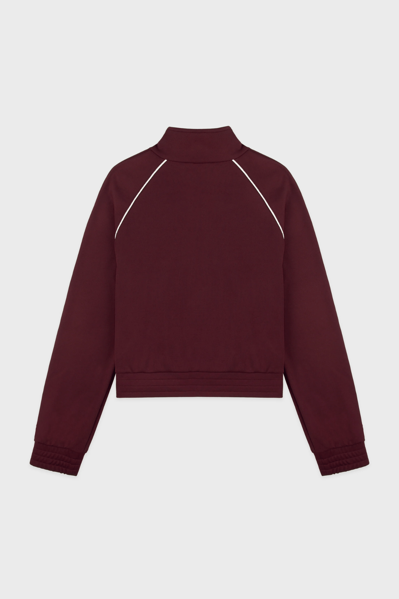 Sporty & Rich Signature Logo Retro Track Jacket Bordeaux White