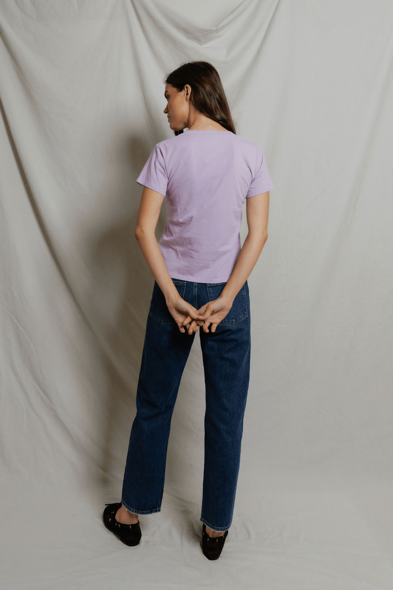 Perfectwhitetee Hendrix V-Neck Tee Ultraviolet