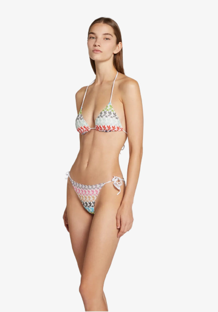 PATTERN SIDE TIE BIKINI SET Missoni Tuchuzy