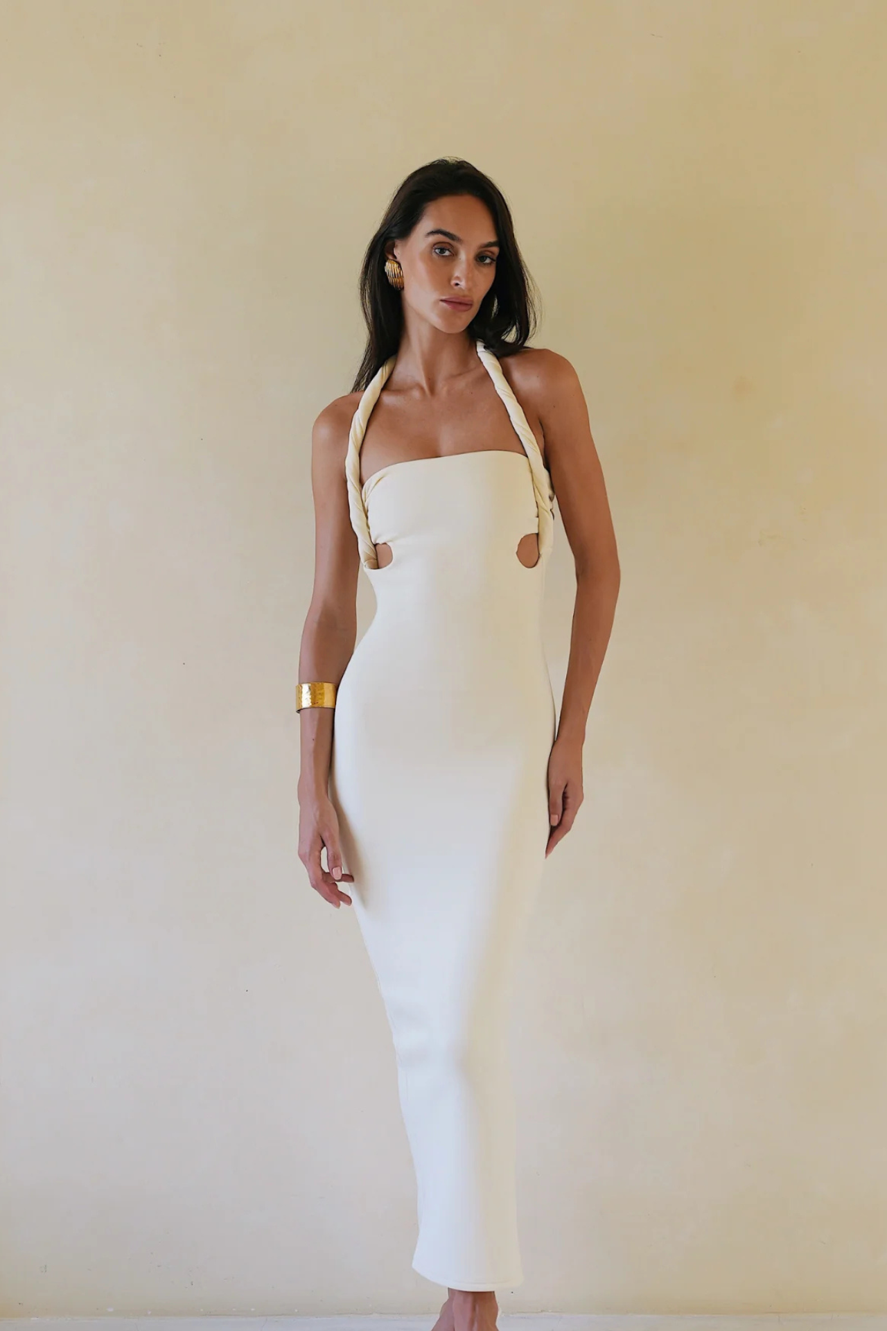 Johansen Orla Maxi in Cream - a rehearsal dinner outfit at Tuchuzy