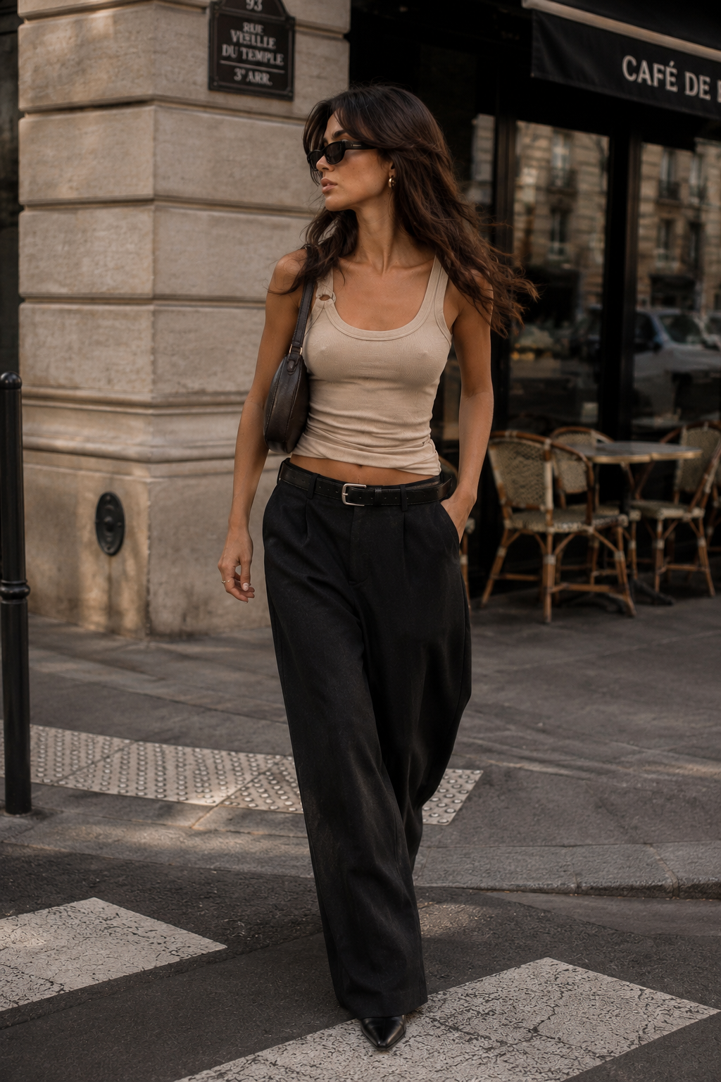 Chosen by Tuchuzy Resin Scoop Tank in Natural, an easy school run outfit