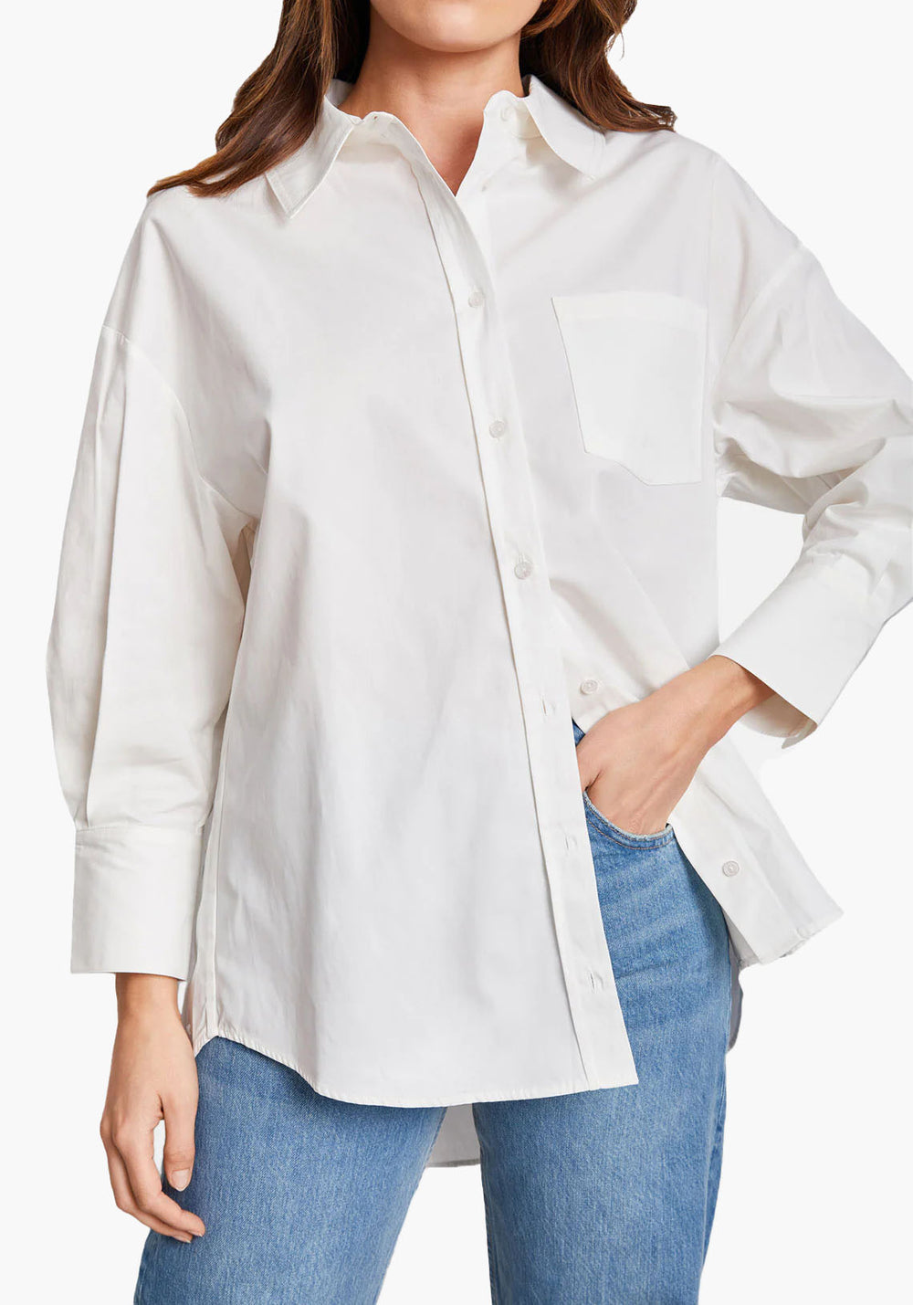 Anine Bing Mika Shirt - White And Lavender Stripe - ShopStyle Tops