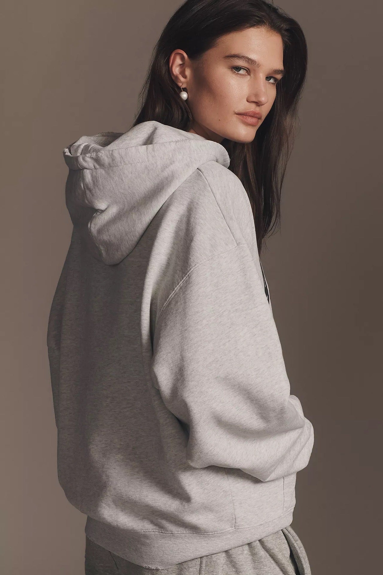 Anine Bing Miles Oversized Sweatshirt Off White