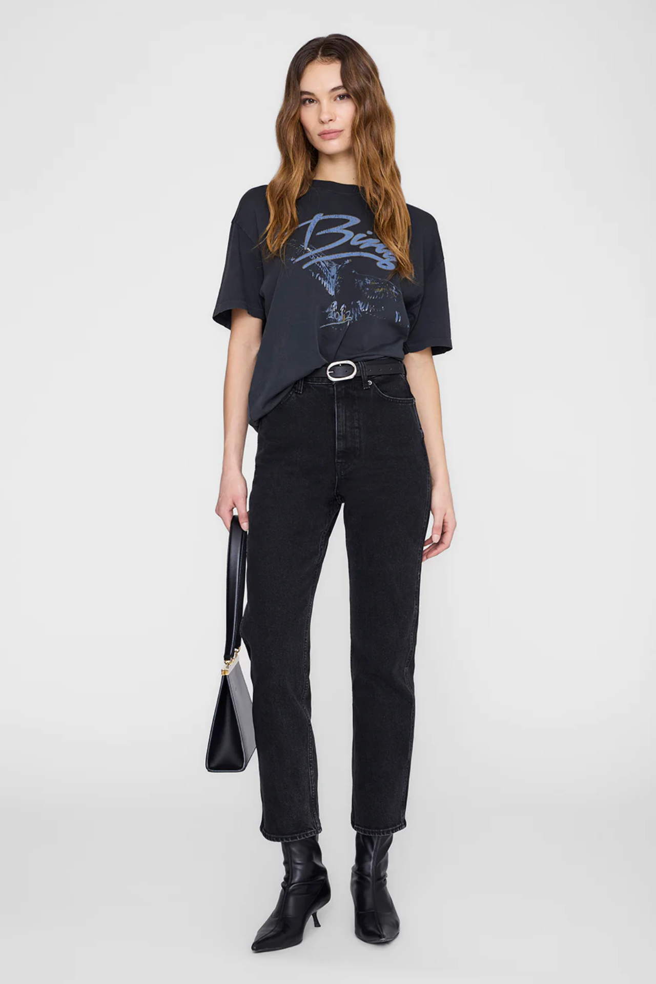 Kent Eagle Tee Washed Black