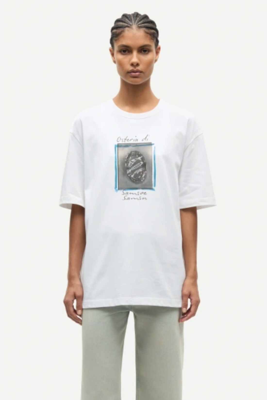 Samsoe Samsoe Sagergei T-Shirt White Osteria