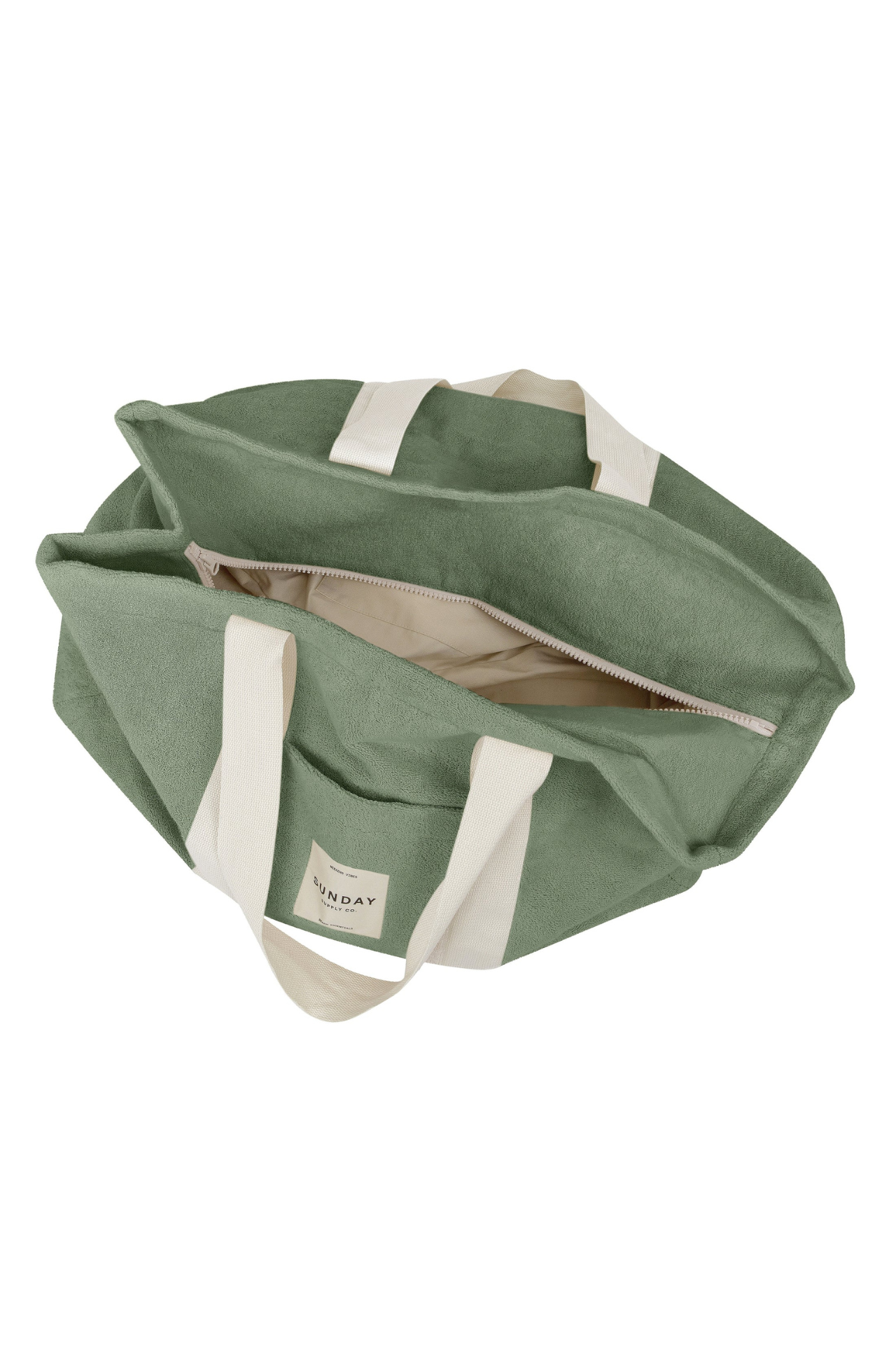 Towelling Beach Bag Tallow