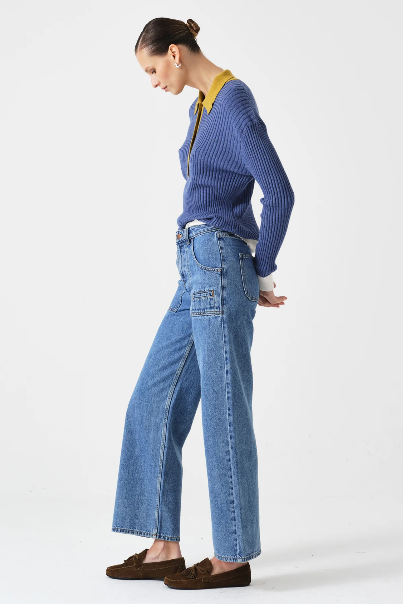 Seventy + Mochi Eden Cropped Jean In Newport