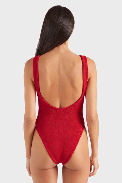 Domino Swim With Hoops Red
