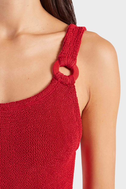 Domino Swim With Hoops Red