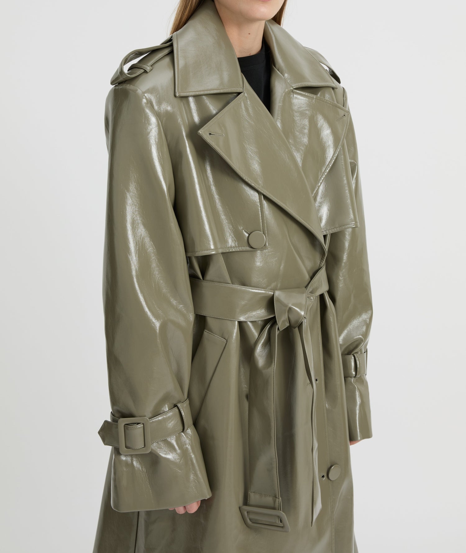 HAILEY TRENCH OLIVE