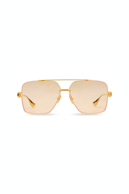Dita Grand Emperik Matte White/Yellow Gold