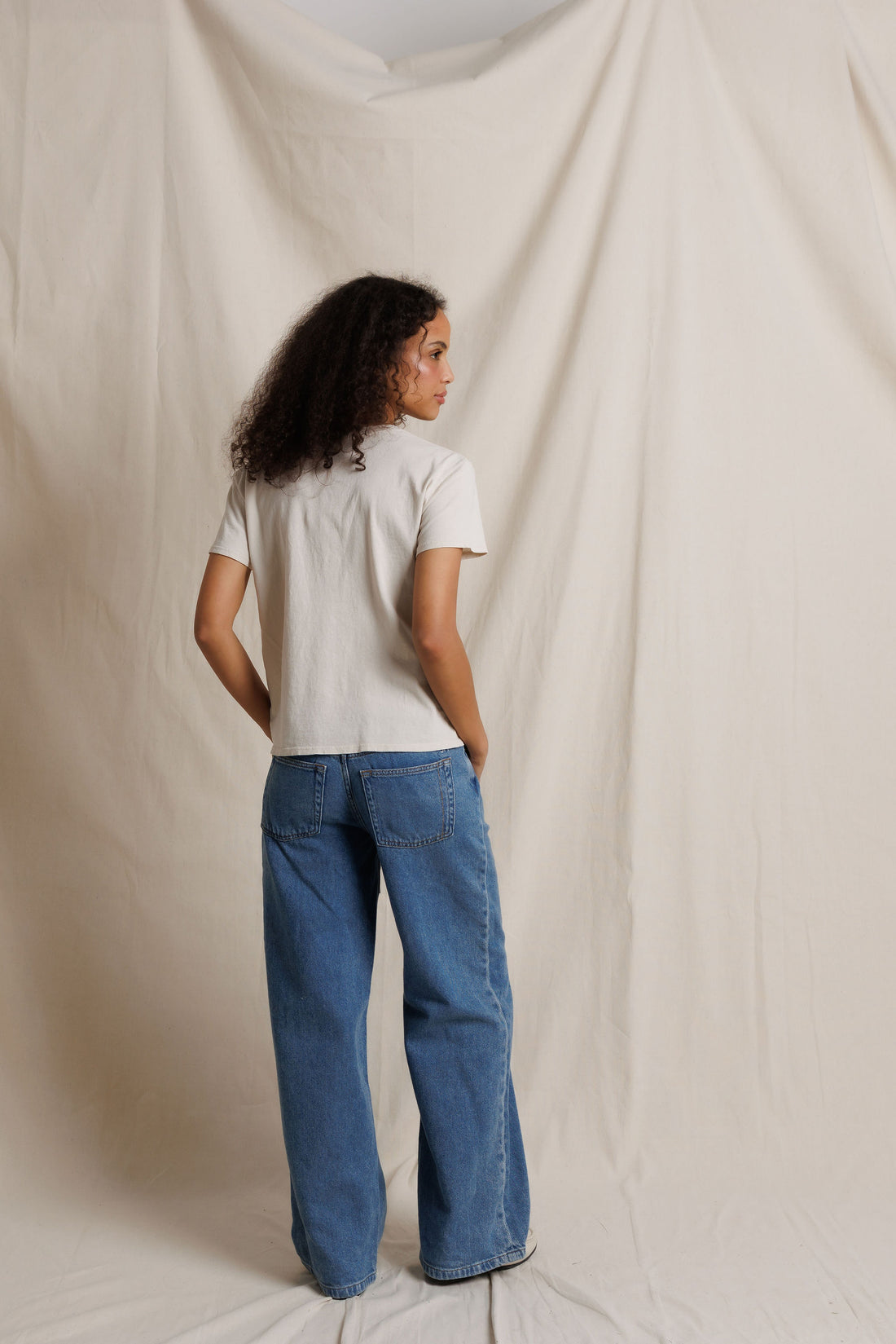 Perfect White Tee Lisa Recycle Cotton Slim Crew Tee