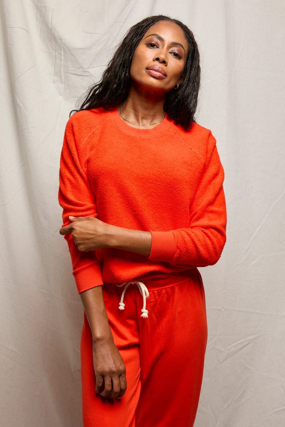 Perfectwhitetee Ziggy Inside Out Fleece Tomato