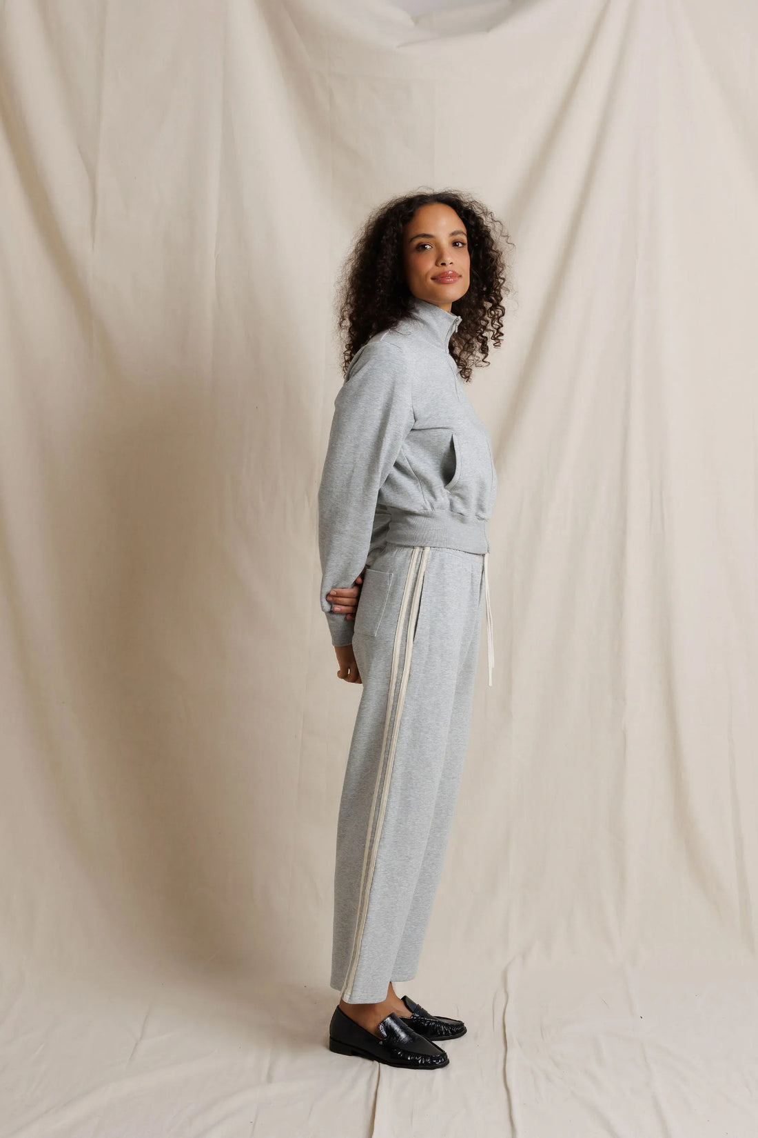 Perfectwhitetee Claud Travel Track Pant Heather Grey