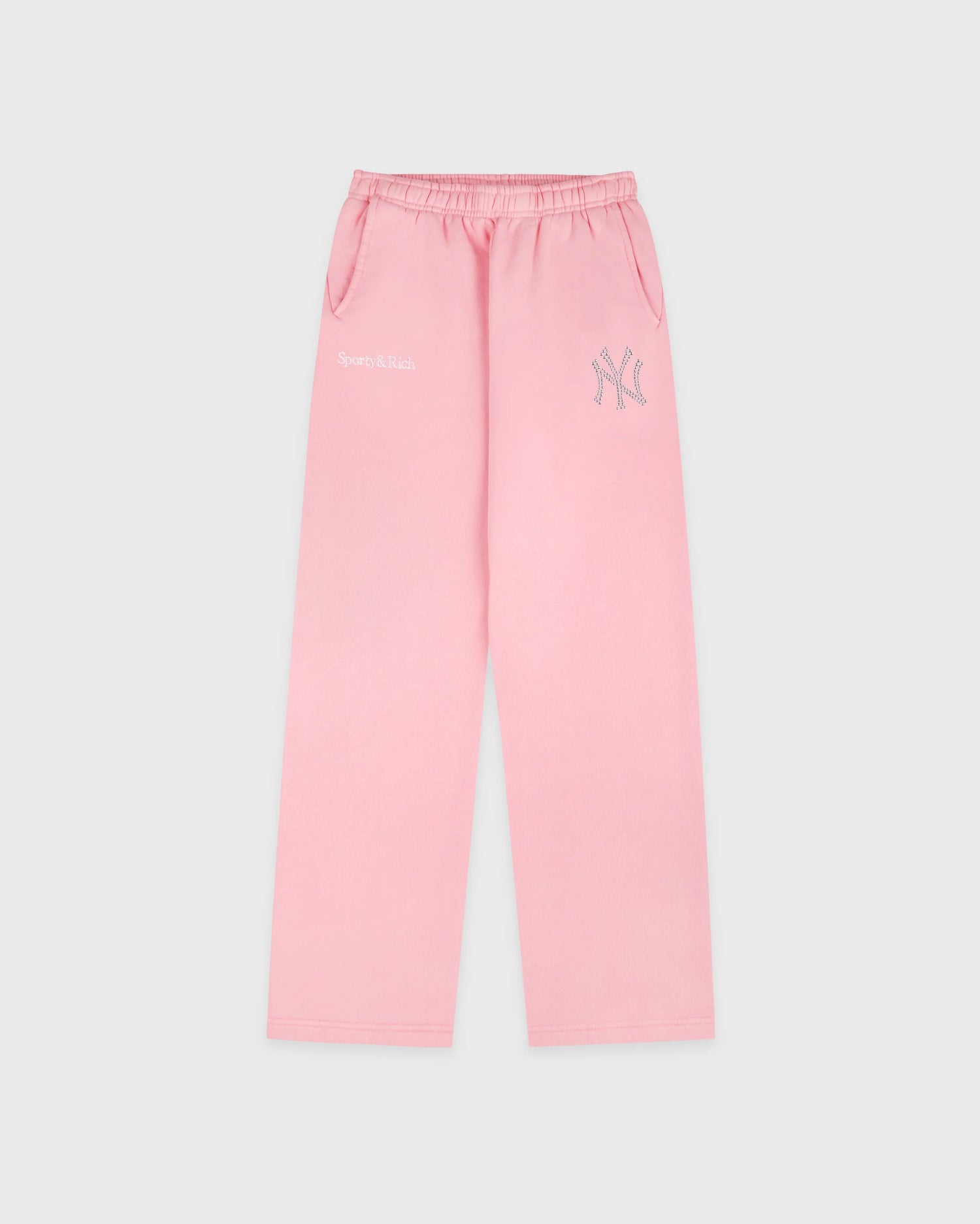 Sporty &amp; Rich Yankees Krystal Wide Sweatpant Candy/White