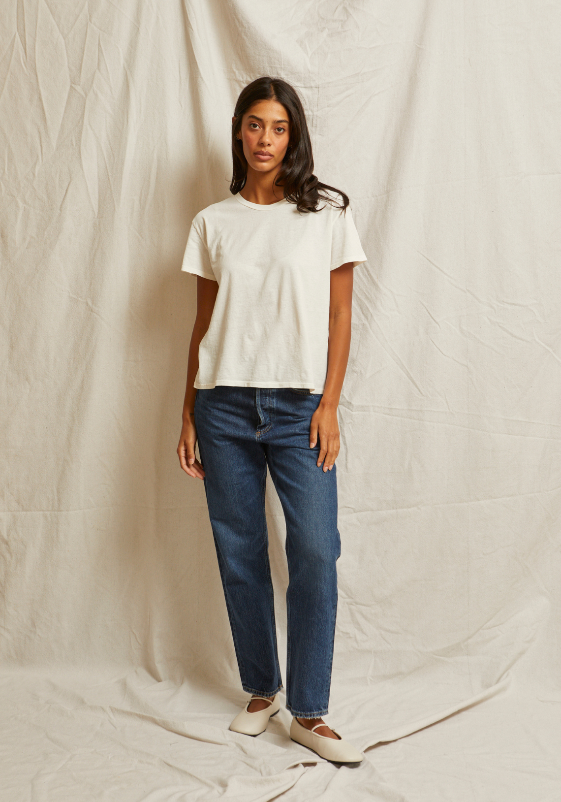 Harley Boxy Crew Bright Ivory