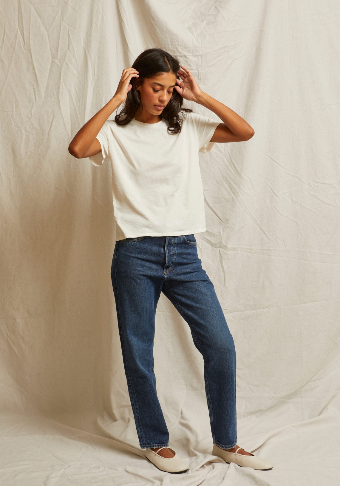 Harley Boxy Crew Bright Ivory