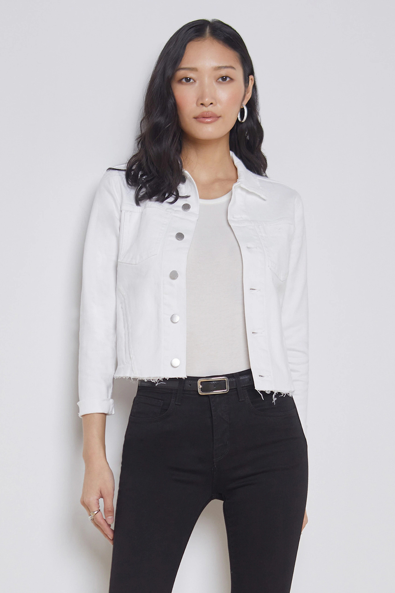 Janelle Jean Jacket Blanc