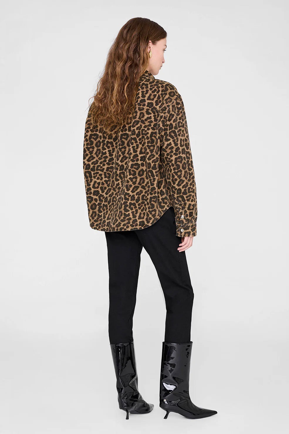 Paxton Black &amp; Brown Leopard Shirt