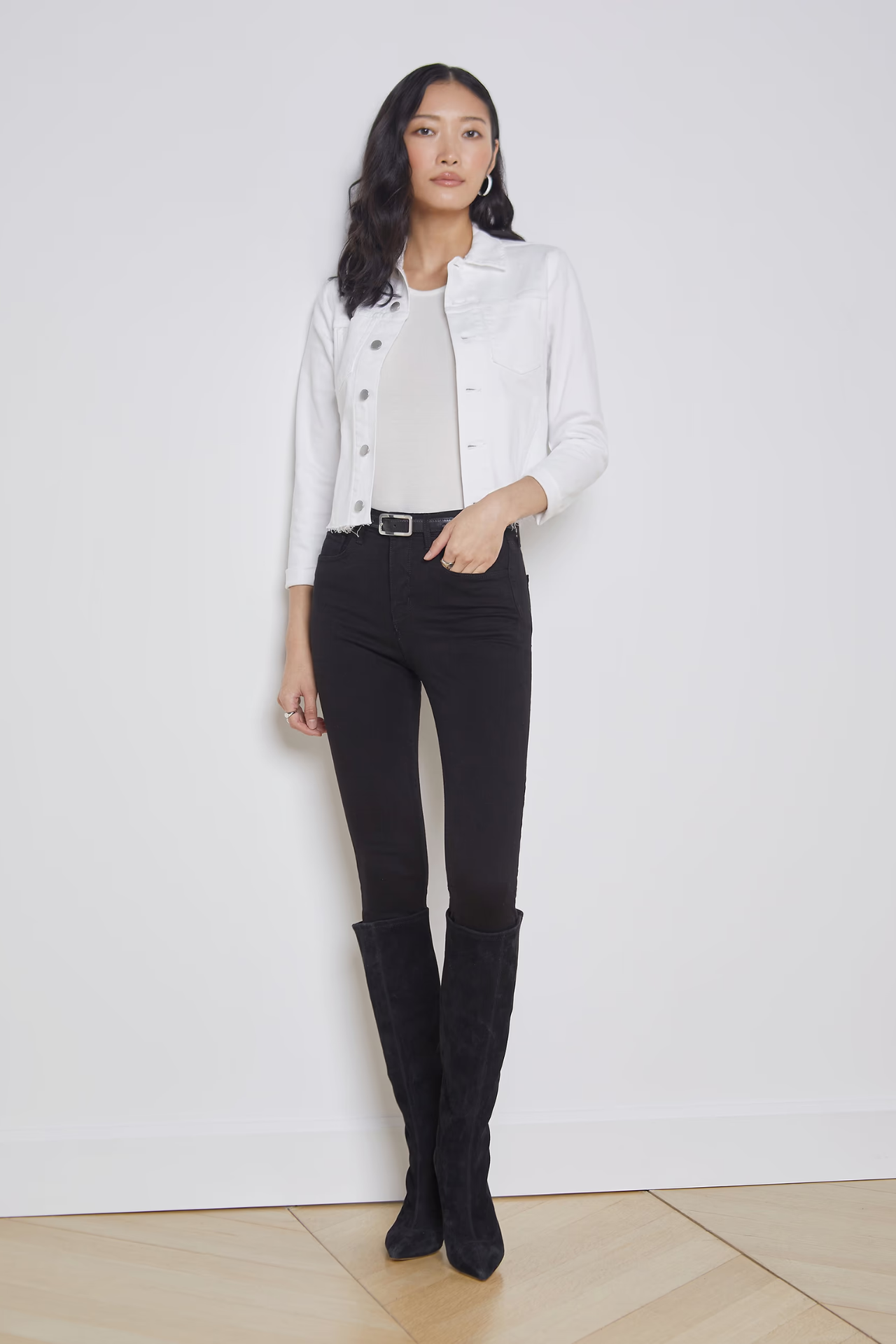 Janelle Jean Jacket Blanc