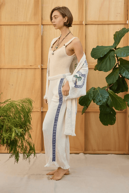 Natural Surf Pant Navy Print