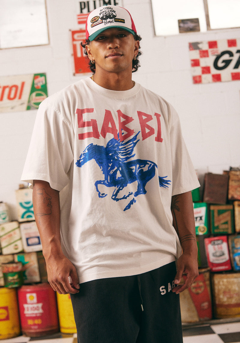 RHINESTONE TEE MARSHMELLOW
