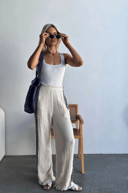 Natural Surf Pant Navy Print
