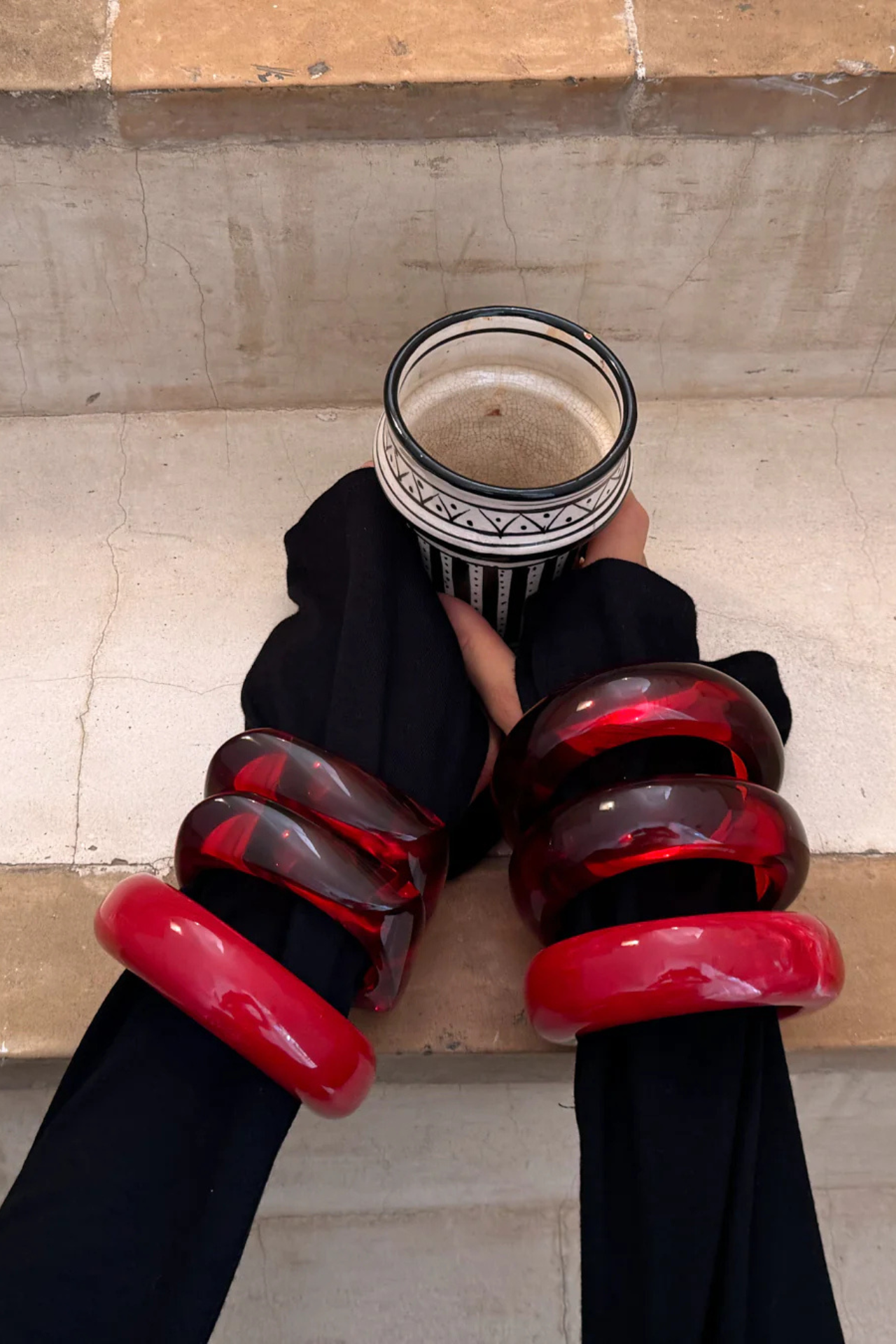 Formentera Red Bangle Set