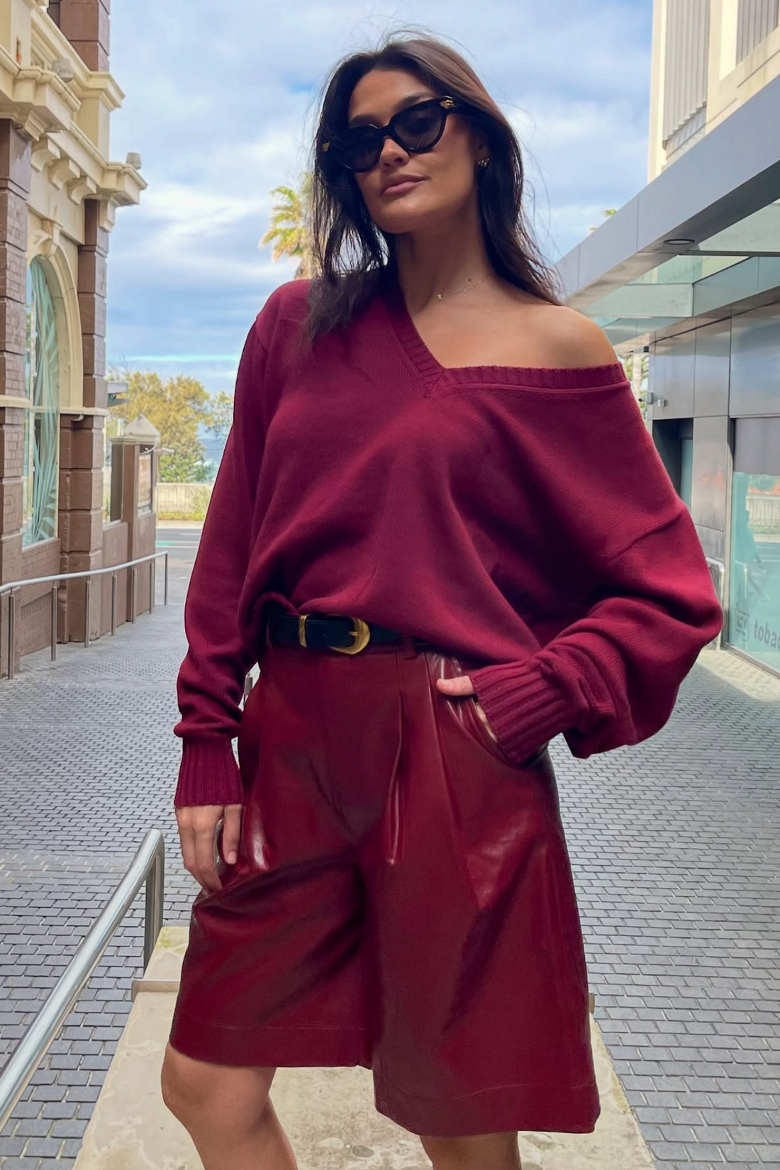 Elowen Sweater Burgundy