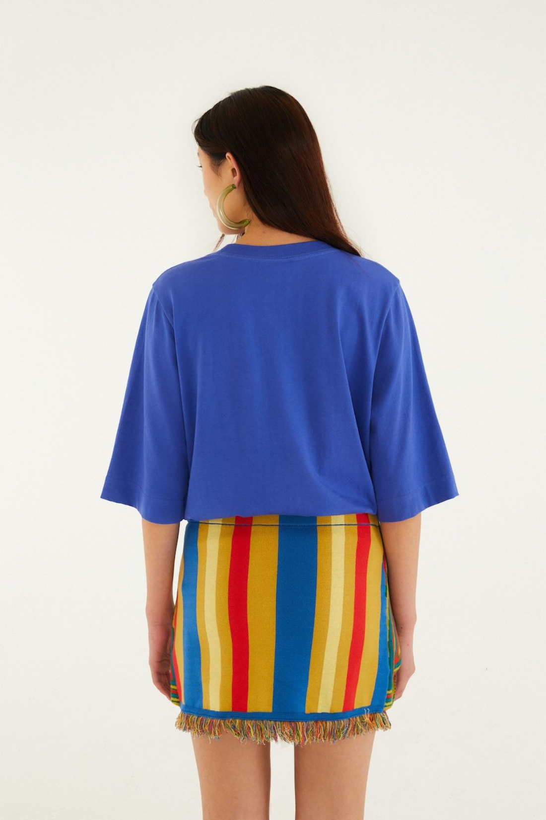 Farm Rio Bike Birds Box T-Shirt in Blue