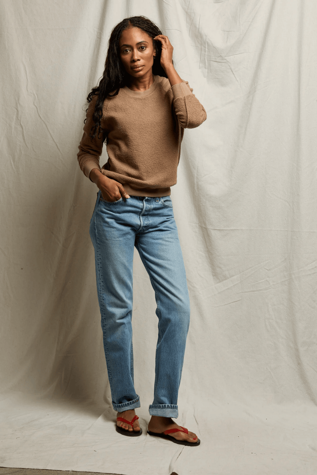 Perfectwhitetee Ziggy Inside Out Fleece Mocha