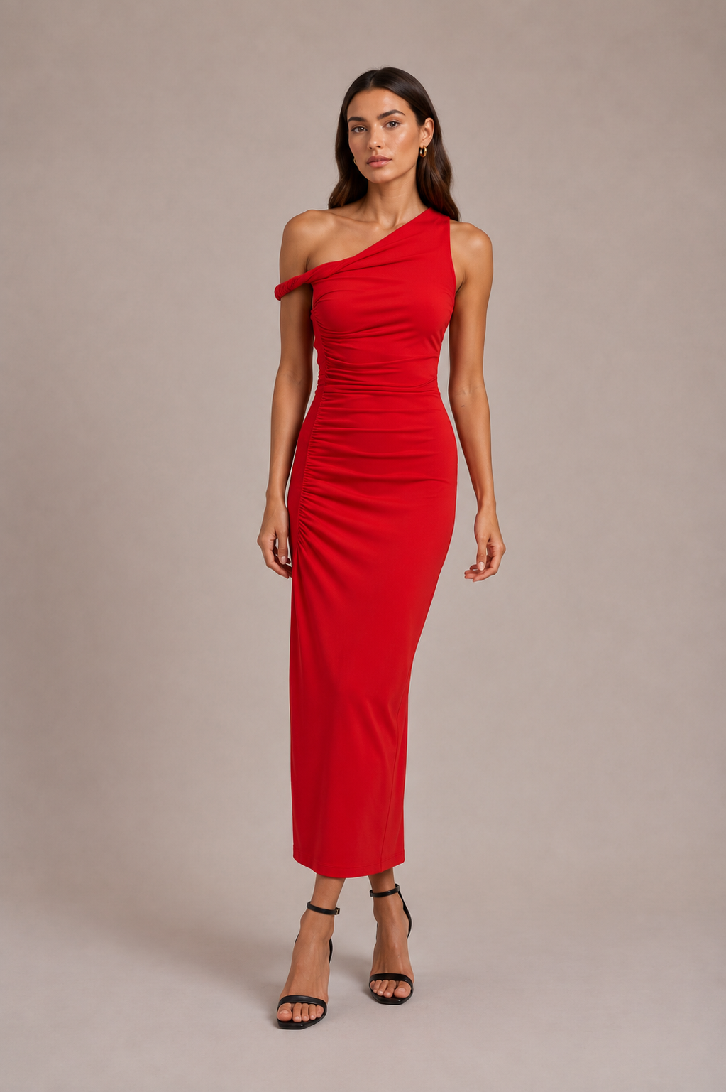 Chosen By Tuchuzy Chilli Twist Midi Dress