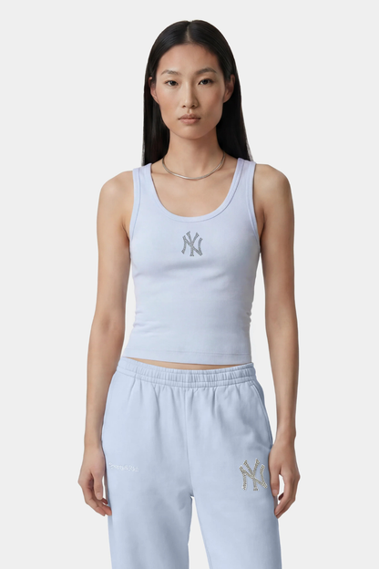 Sporty &amp; Rich Yankees Krystal Cropped Tank Ciel