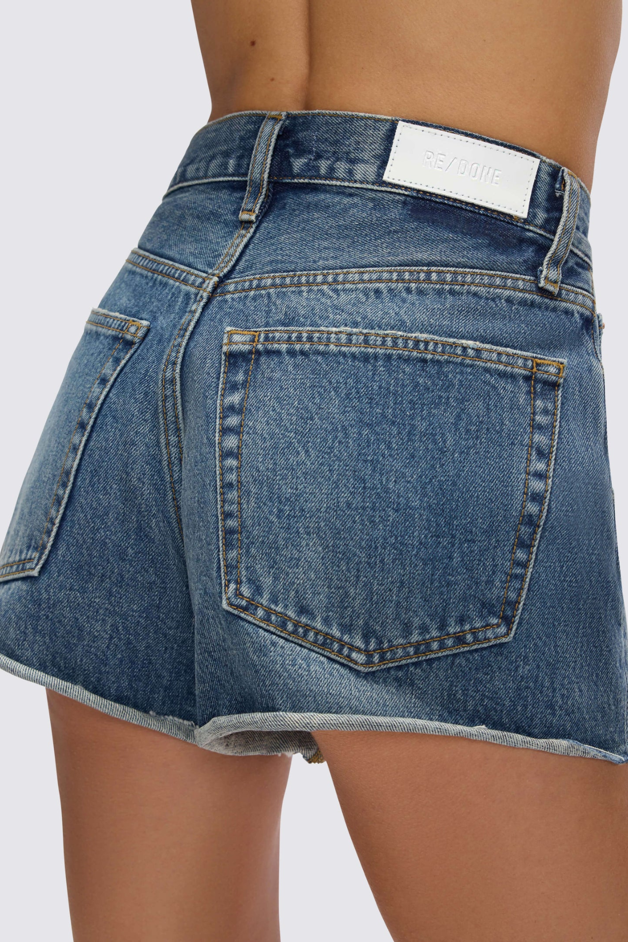 Re/done A Frame Short Sonoma Indigo