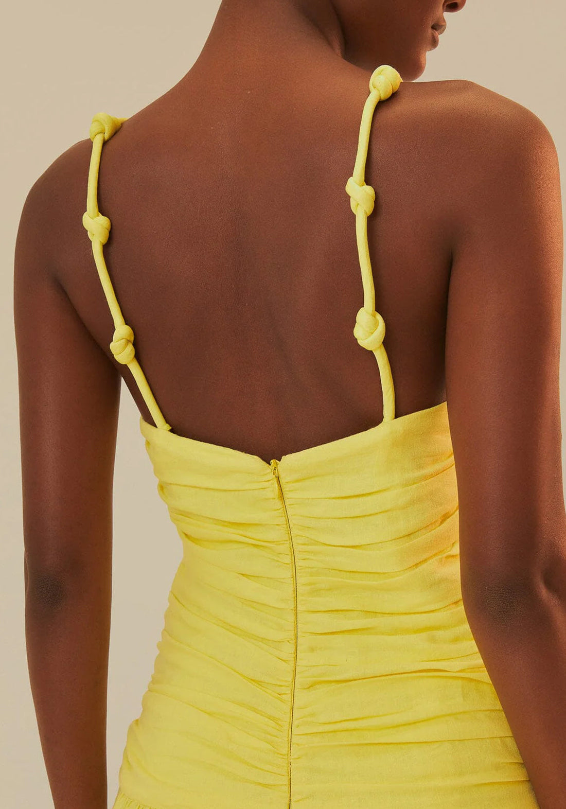 Farm Rio Yellow Cross Over Maxi Dress