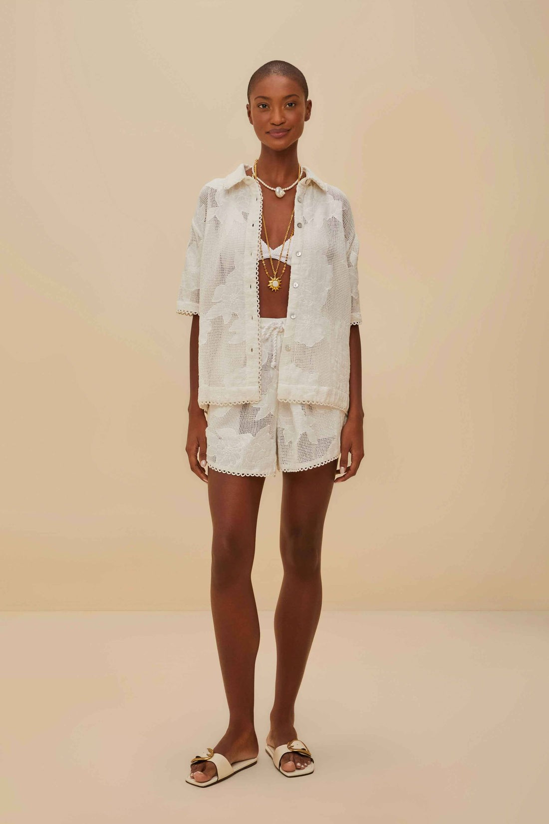 White Palm Trees Shirt