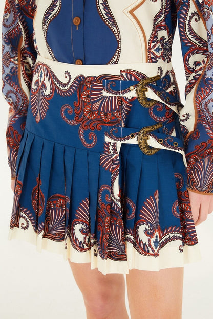 Arabesque Scarf Mini Skirt