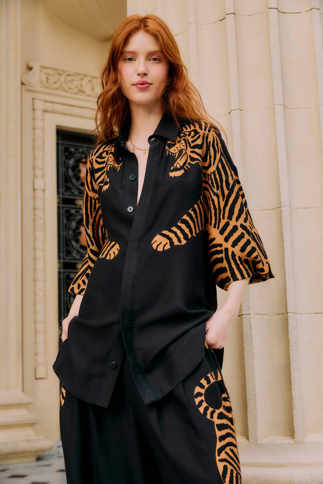 Black Tiger Long Sleeve Shirt