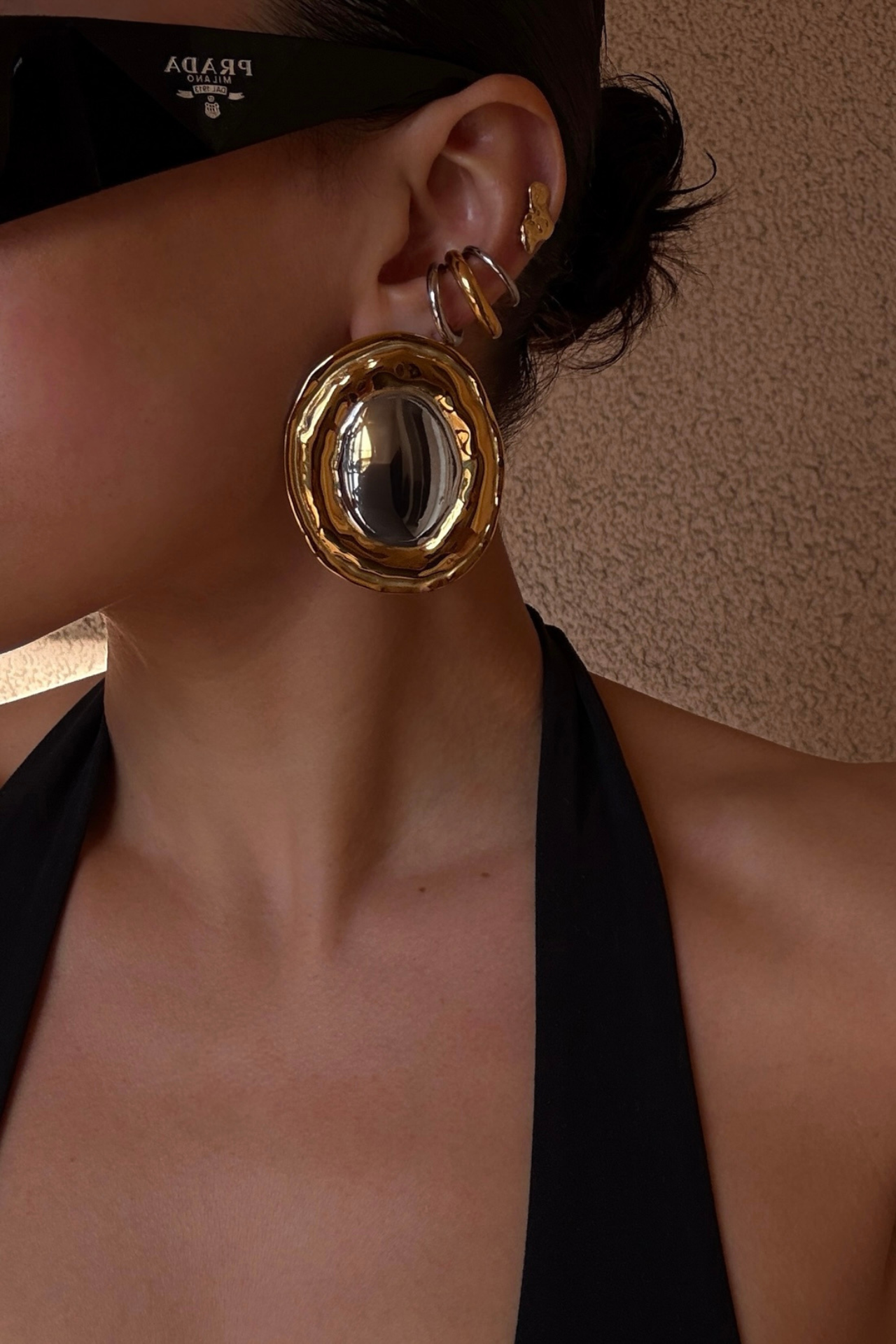 Formentera Gold Center Studs