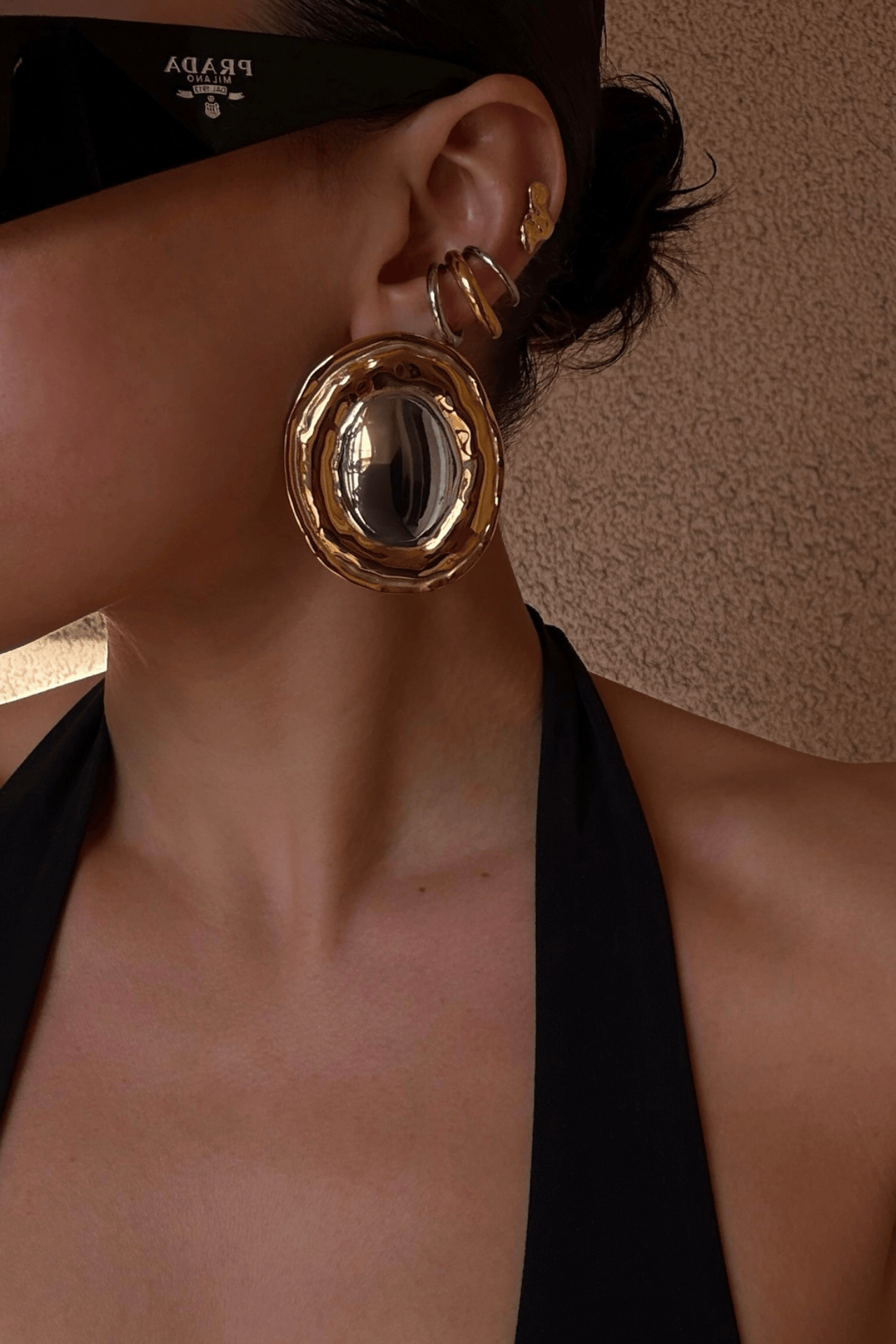 Formentera Silver Center Studs