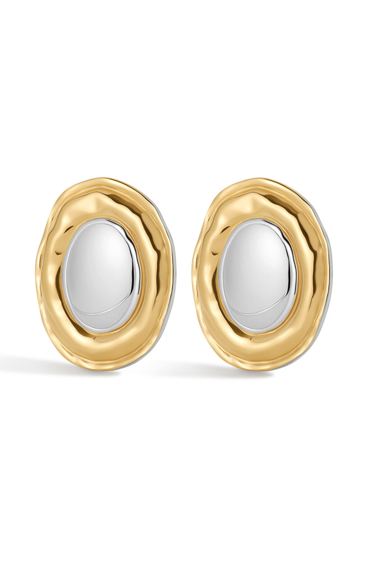 Formentera Silver Center Studs