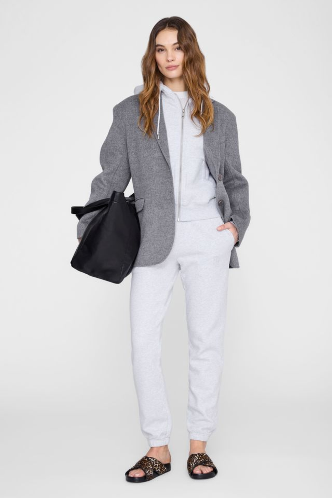 Anine Bing Stephen Jogger Bing Grey Melange