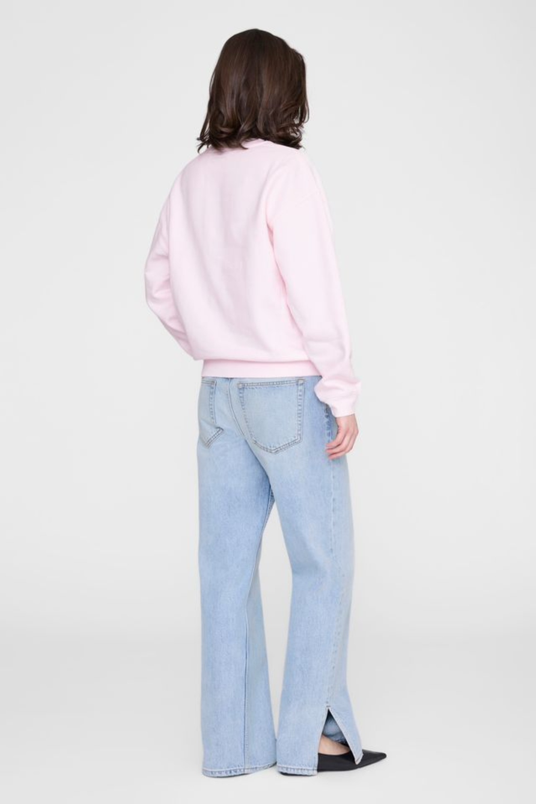 Anine Bing Spencer Sweatshirt Powder Pink