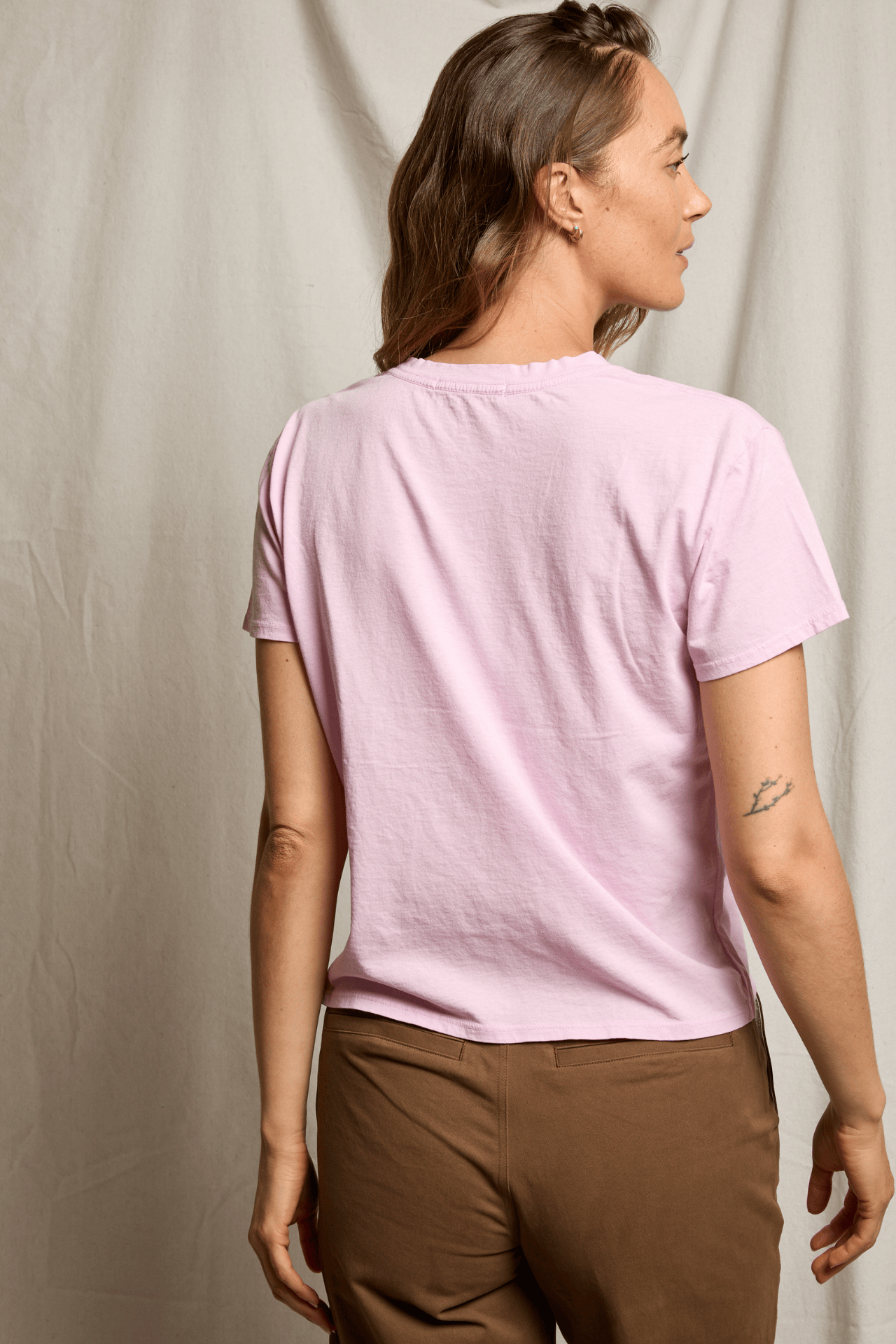 Perfectwhitetee Harley Boxy Crew Tee Sugar Pink