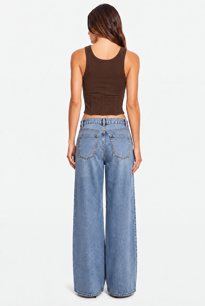 Chosen By Tuchuzy Corset Tank Chocolate