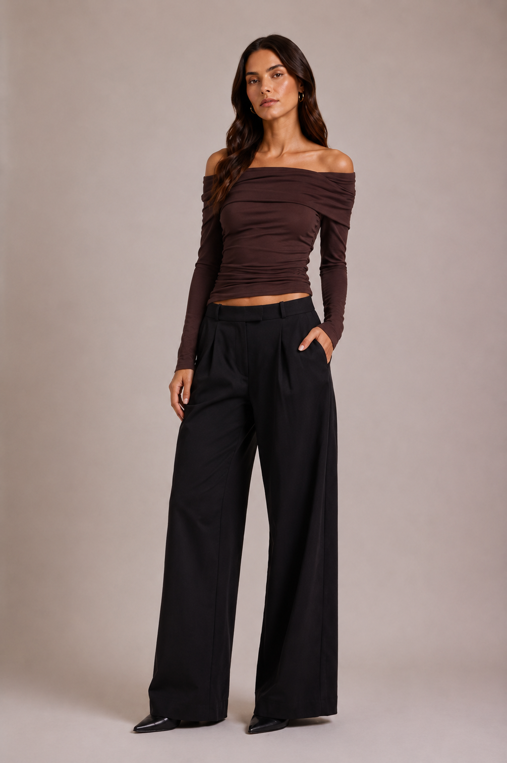 Chosen By Tuchuzy Tailored Straight Suit Pant black