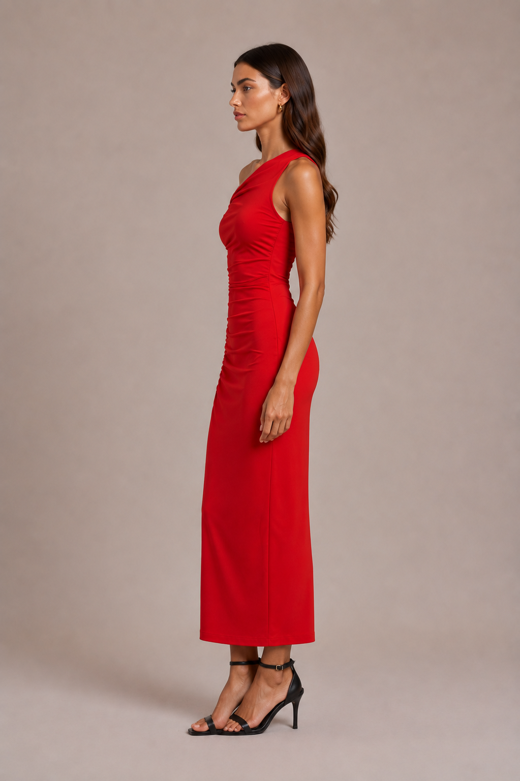 Chosen By Tuchuzy Chilli Twist Midi Dress