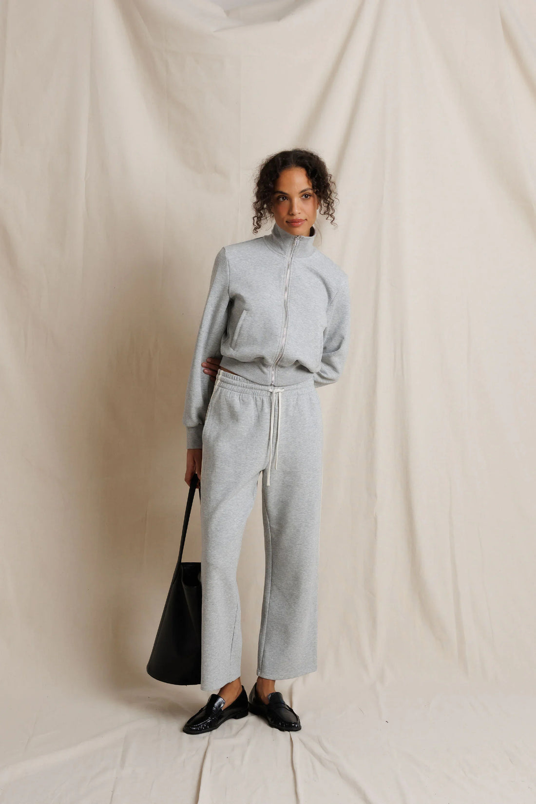 Perfectwhitetee Claud Travel Track Pant Heather Grey