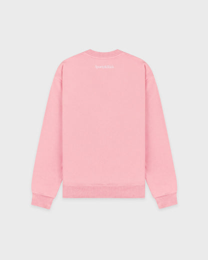 Sporty &amp; Rich Yankees Krystal Crewneck Candy/White
